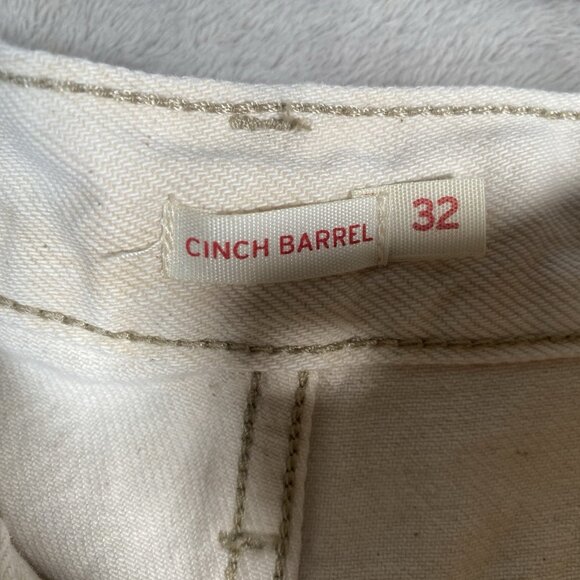 Levi’s Cinch Barrel Jeans Women's 32x31 Baggy High Rise Cloudy Travertine Tan - Picture 8 of 16